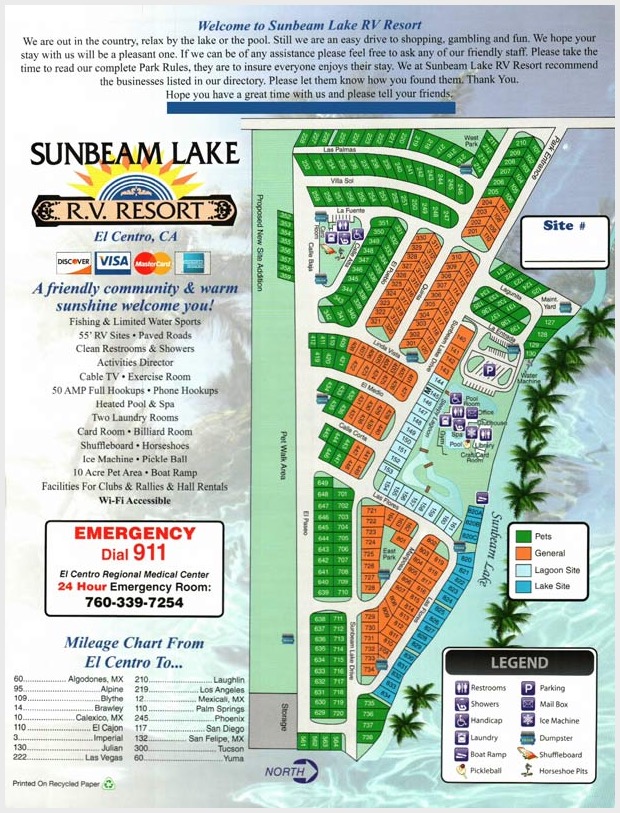 Sunbeam Lake RV Resort Park Map (PDF)